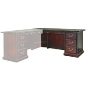OfficeSource Rowland Left Return Desk - Mahogany