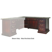 OfficeSource Rowland Right Return - Mahogany