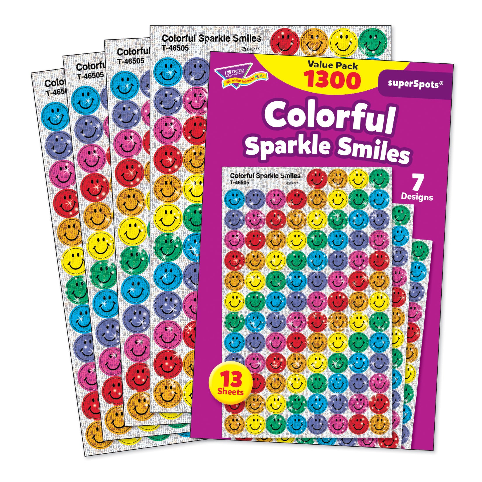 Colorful Sparkle Smiles superSpots® Value Pack, 1300 ct