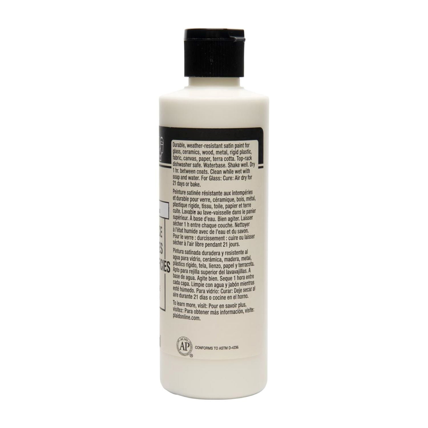 Acrylic Paint Multi-Surface Satin, 8oz., Vintage White