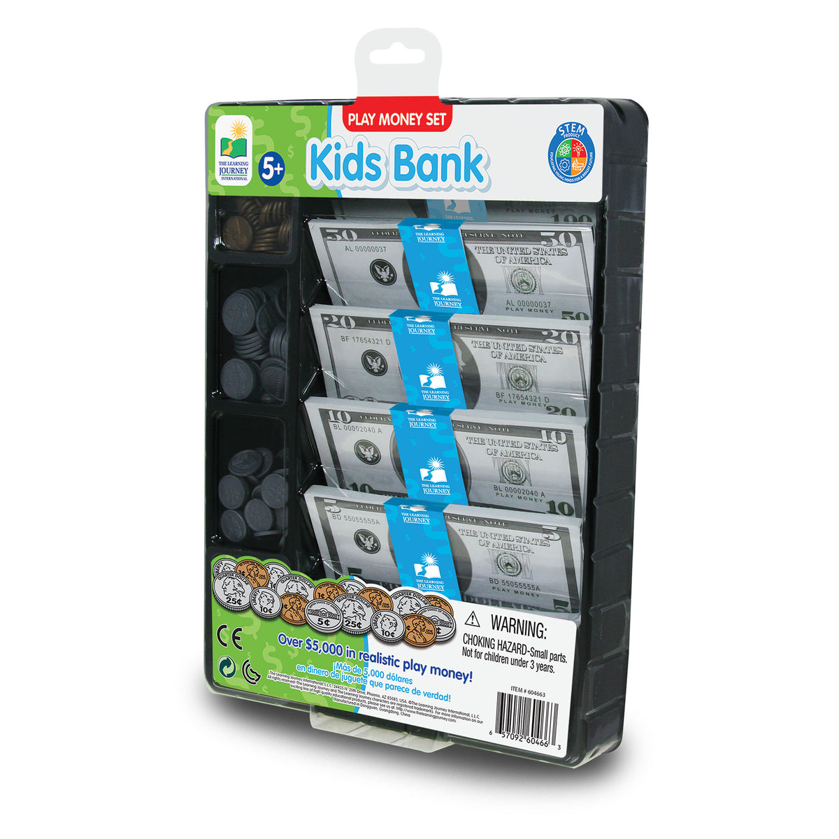 KIDS BANK PLAY MONEY SET USD