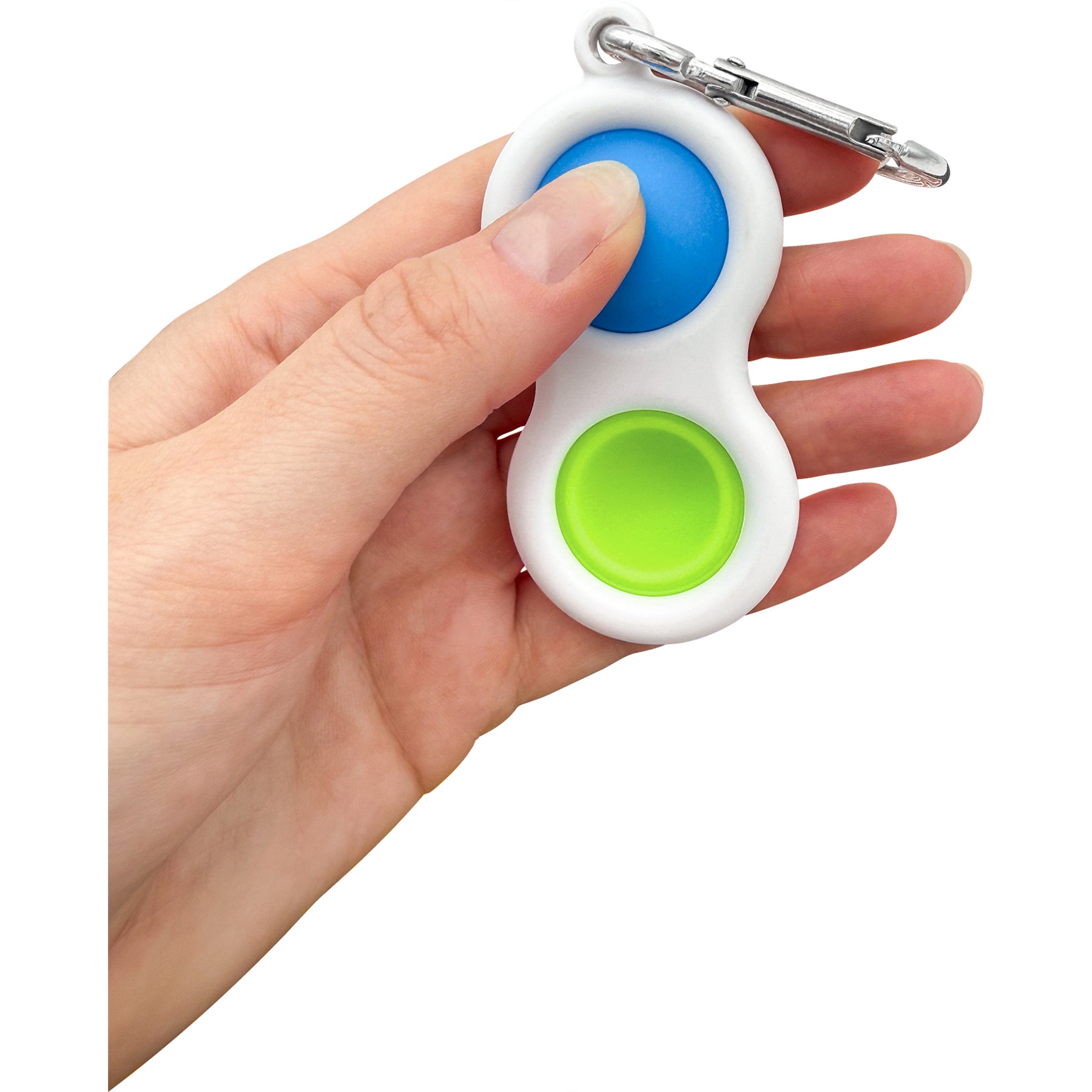 Fidget Popper Keychain - Blue/Green