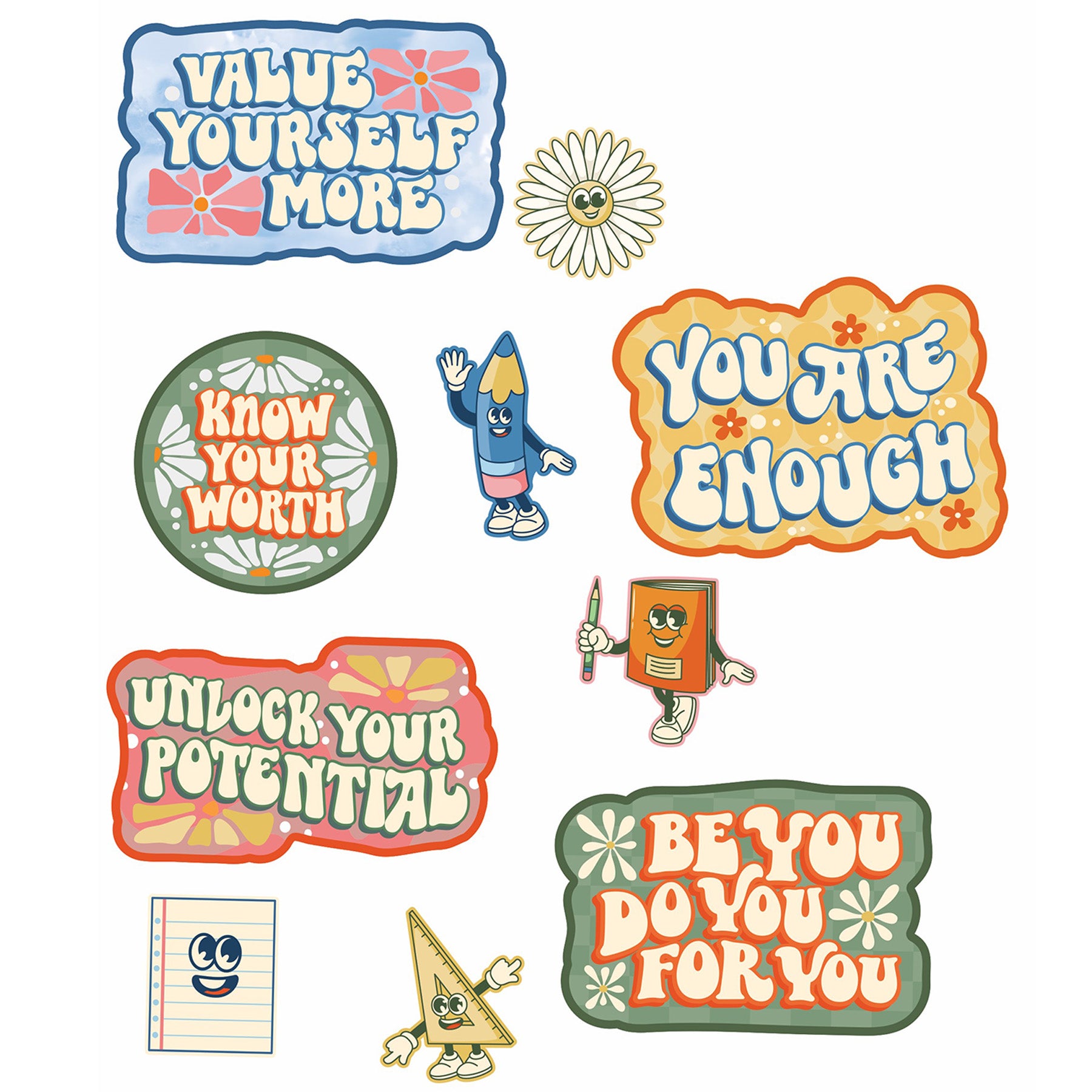 S'cool Era Gallery Wall Bulletin Board Set, 14 Pieces