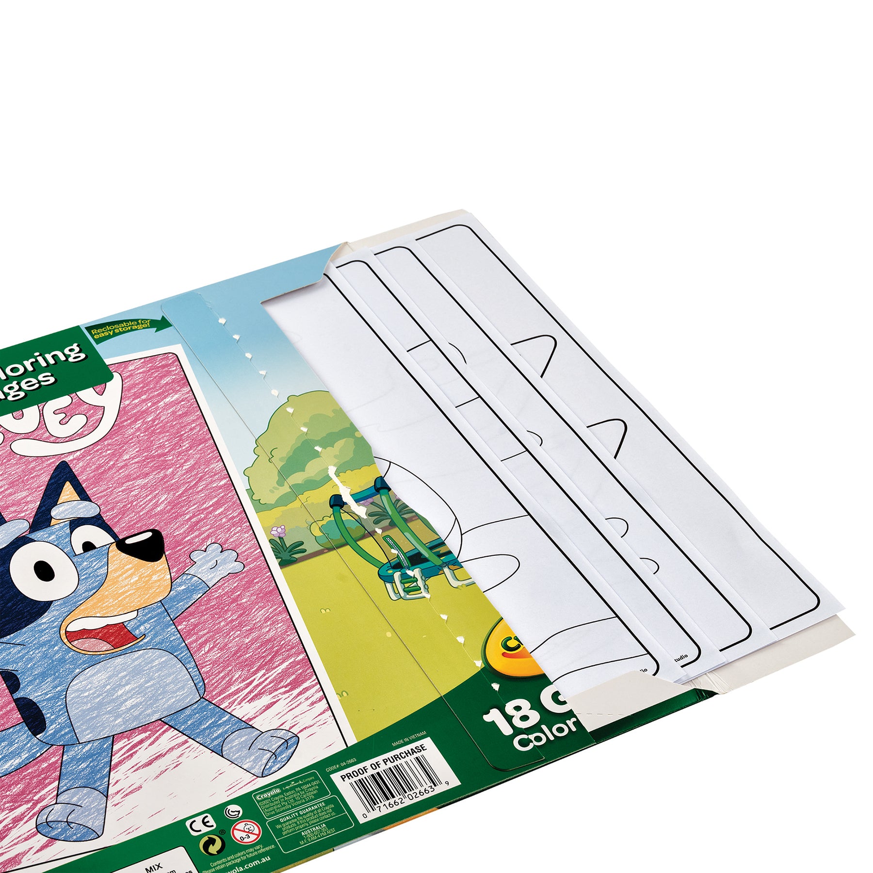 Giant Coloring Pages, Bluey