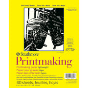 300 Series Printmaking Pad, Glue Binding, 40 Sheet, 8x10 inch, 1 Count