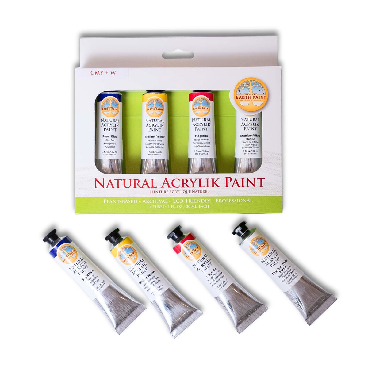 CMY & WHITE 4/SET 1 OZ TUBES