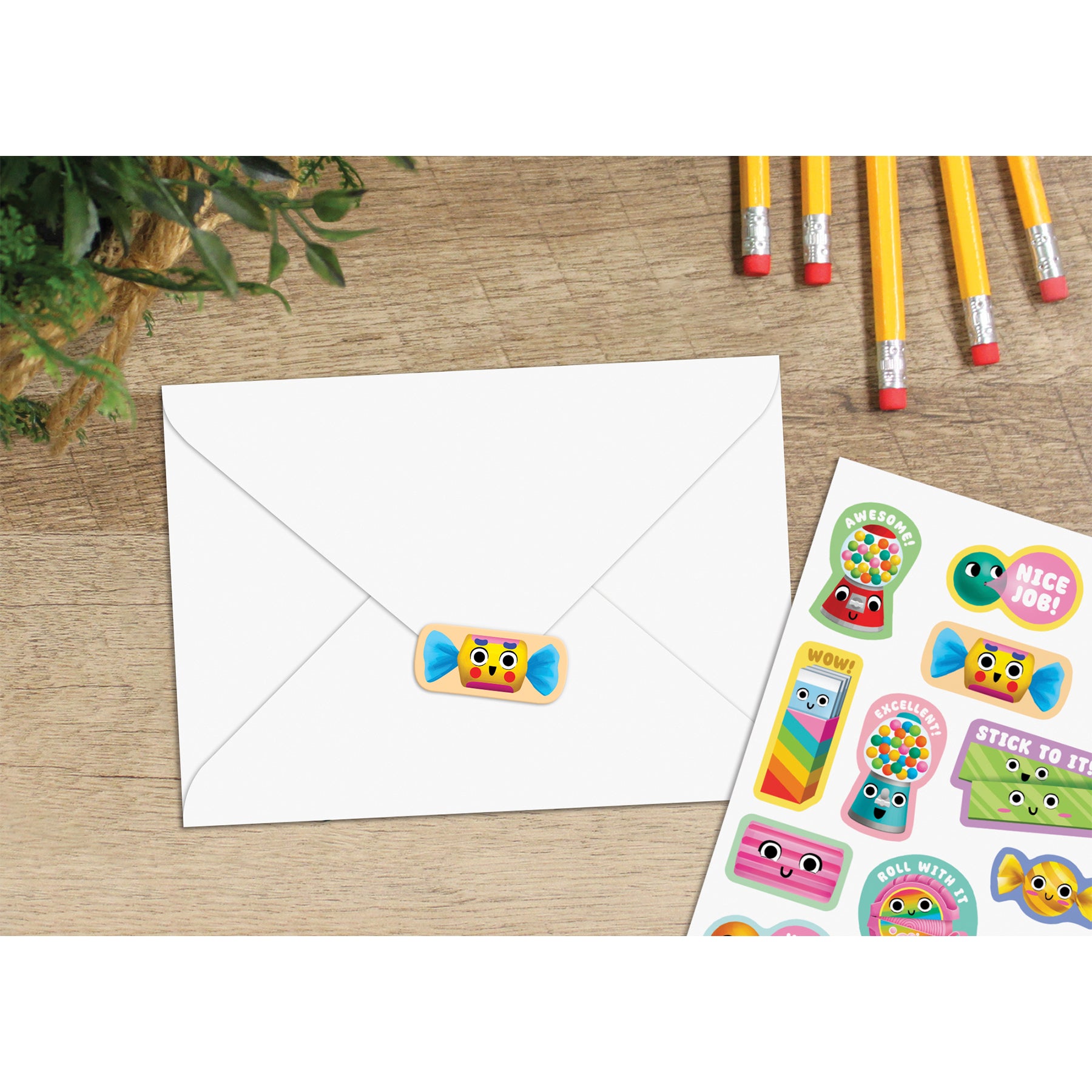 Bubble Gum Smelly Stickers, Pack of 120
