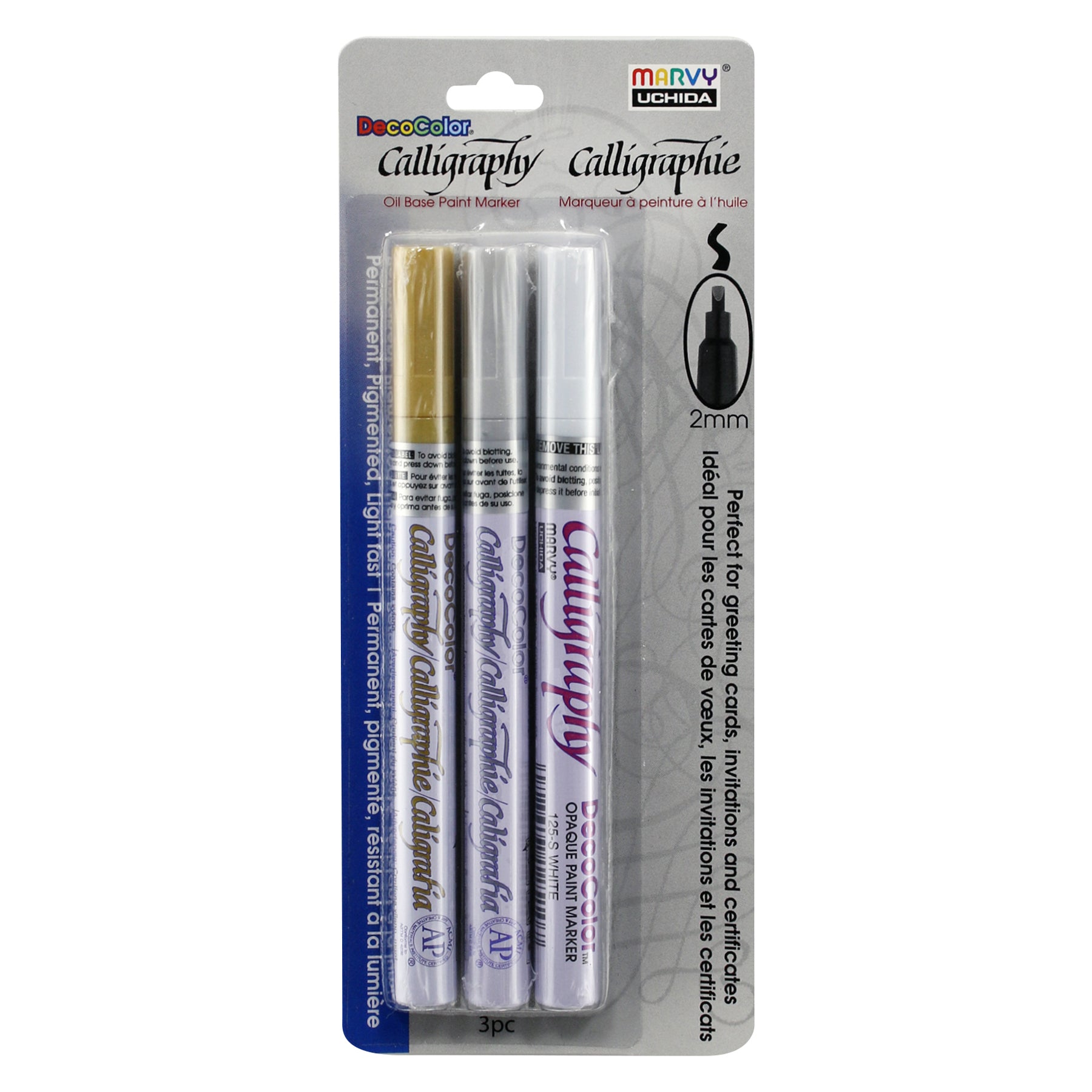 125-3A DECO CALLIGRAPHY 3 PC SET