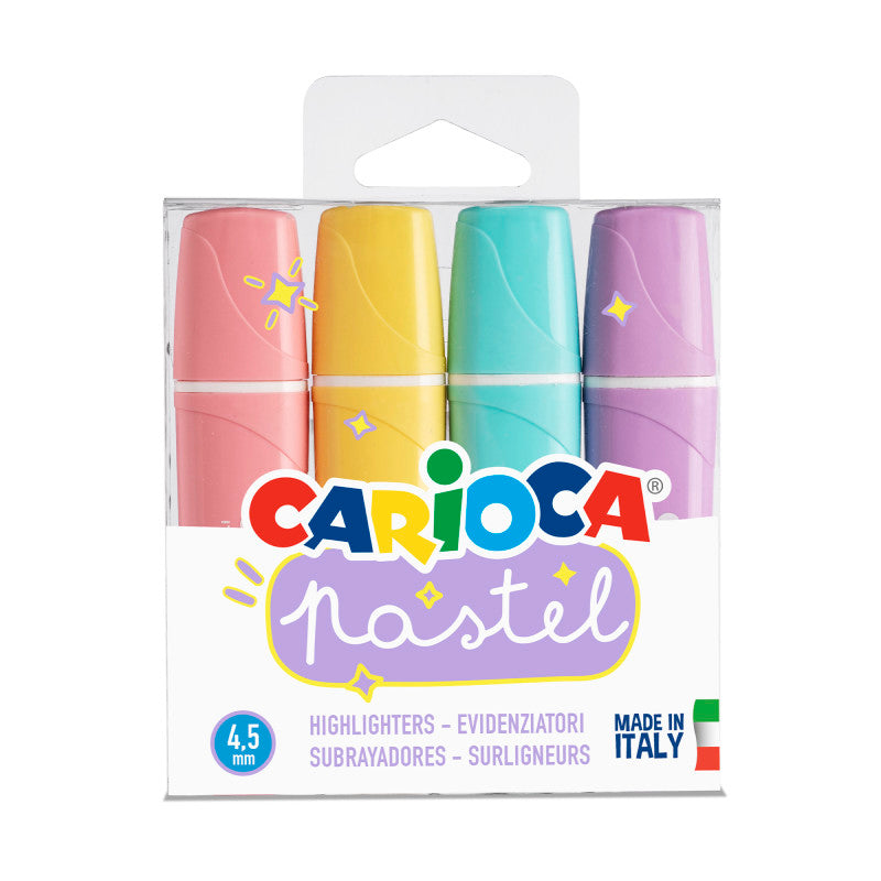 Memolight Pastel Washable Highlighters - 4 Pieces