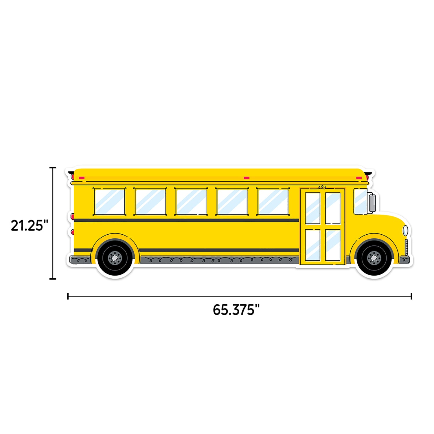 Core Decor School Bus Giant Banner, 65-3/8" x 21-1/4"