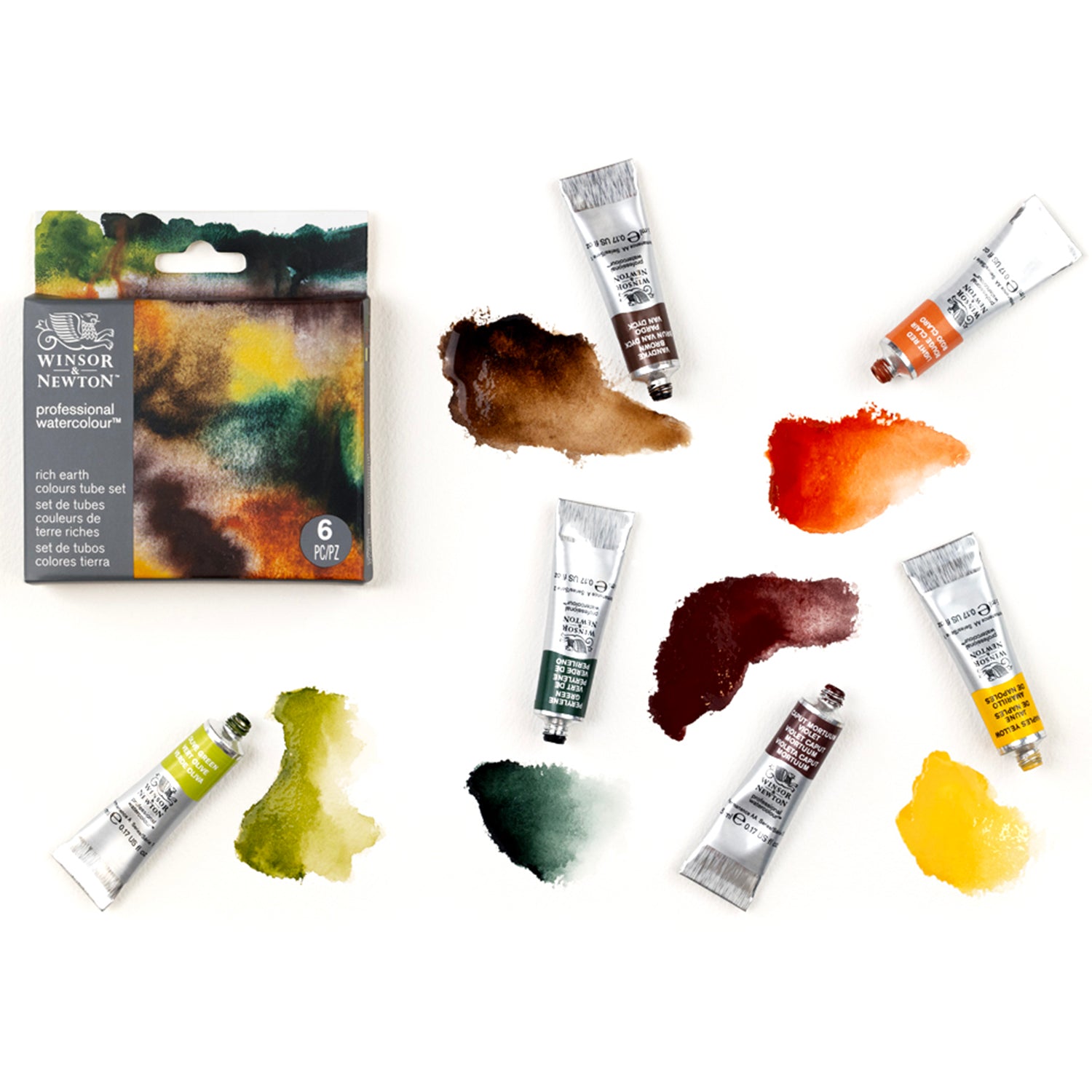 PWC - 6 x 5ml Tube set - Rich Earth Colours