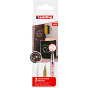 edding 780 Gloss Paint Marker - Set of 3 - Metallic