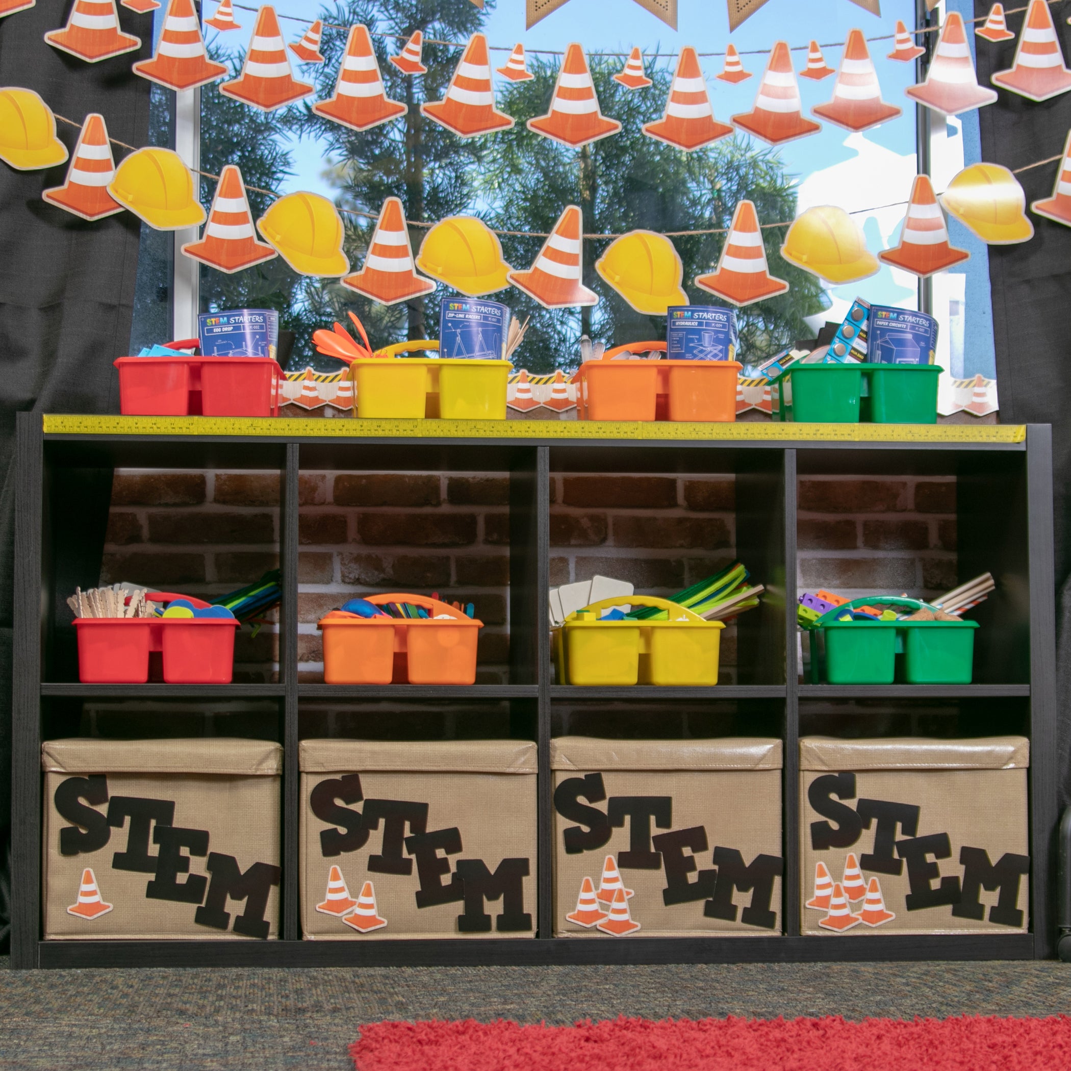 Orange Plastic Storage Caddy
