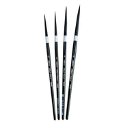 Black Velvet Small Round Brushes, Set of 4