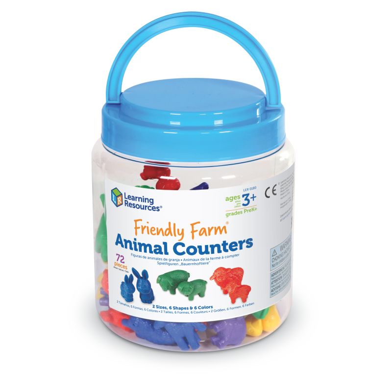 Friendly Farm® Animal Counters, Set of 72