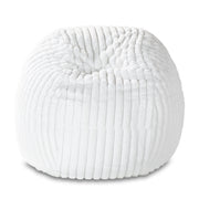 Jaxx 5 Foot Saxx Bean Bag Chair for Adults - Luxe Faux Fur, Mondo Ivory