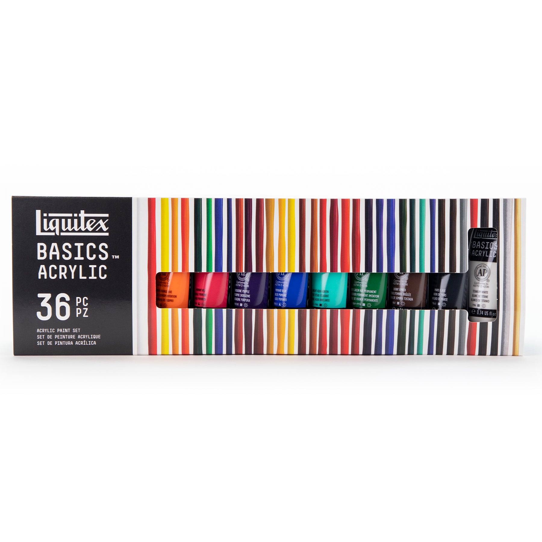 LQ BASICS Acrylic Color 36 x 22ml Tube Set