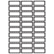 Die-Cut Magnetic Foam Black & White Dots Labels/Nameplates, Pack of 30