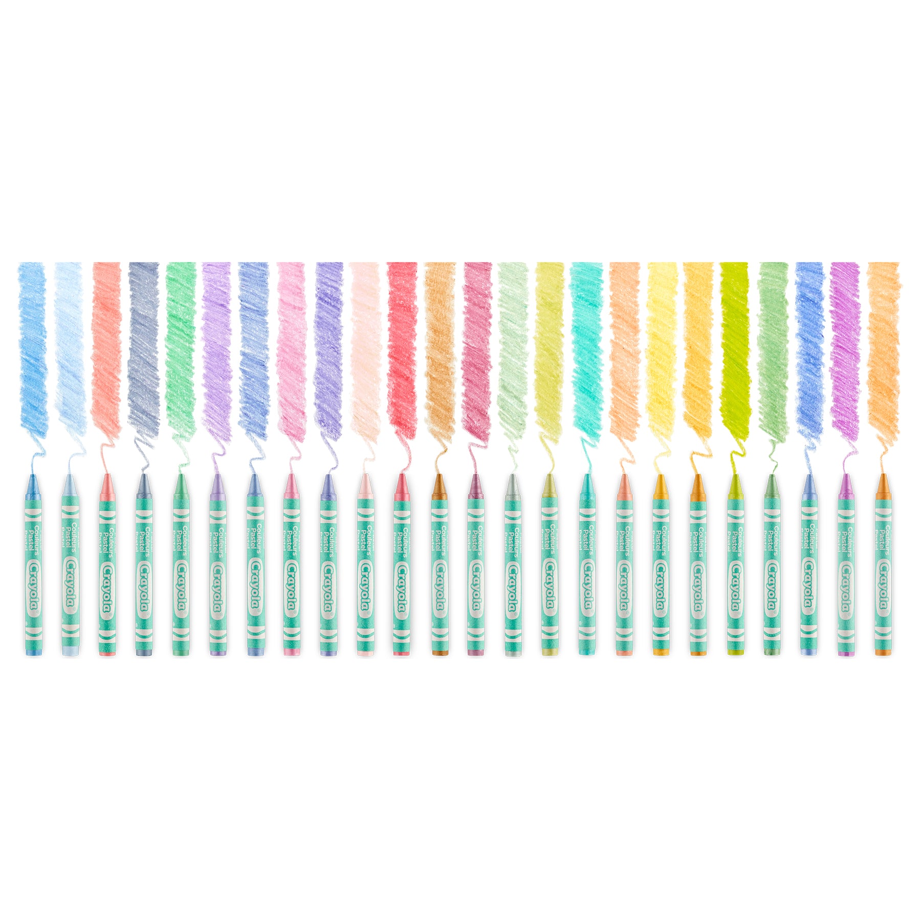 Pastel Crayons, 24 Colors