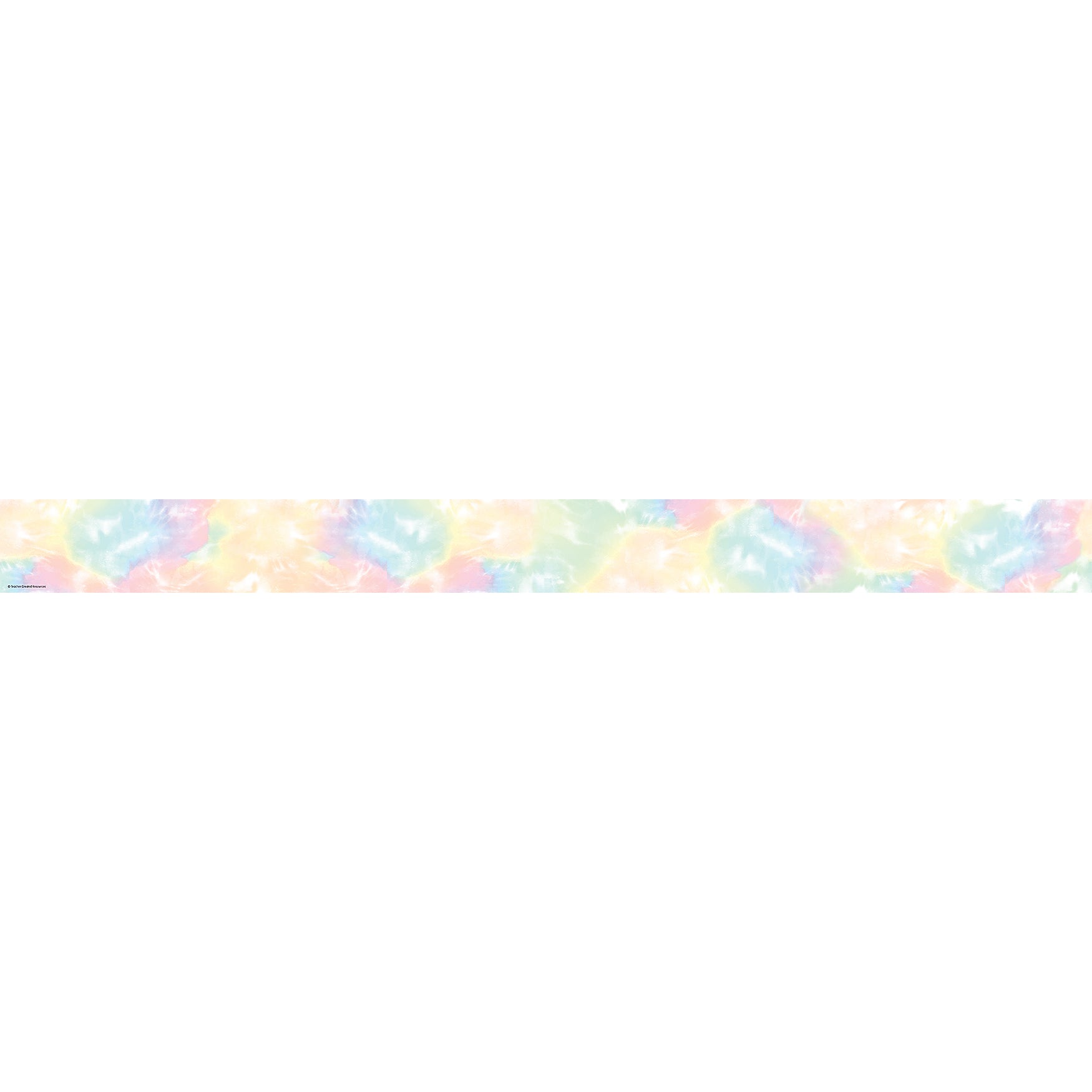 Pastel Pop Tie-Dye Straight Border Trim, 35 Feet