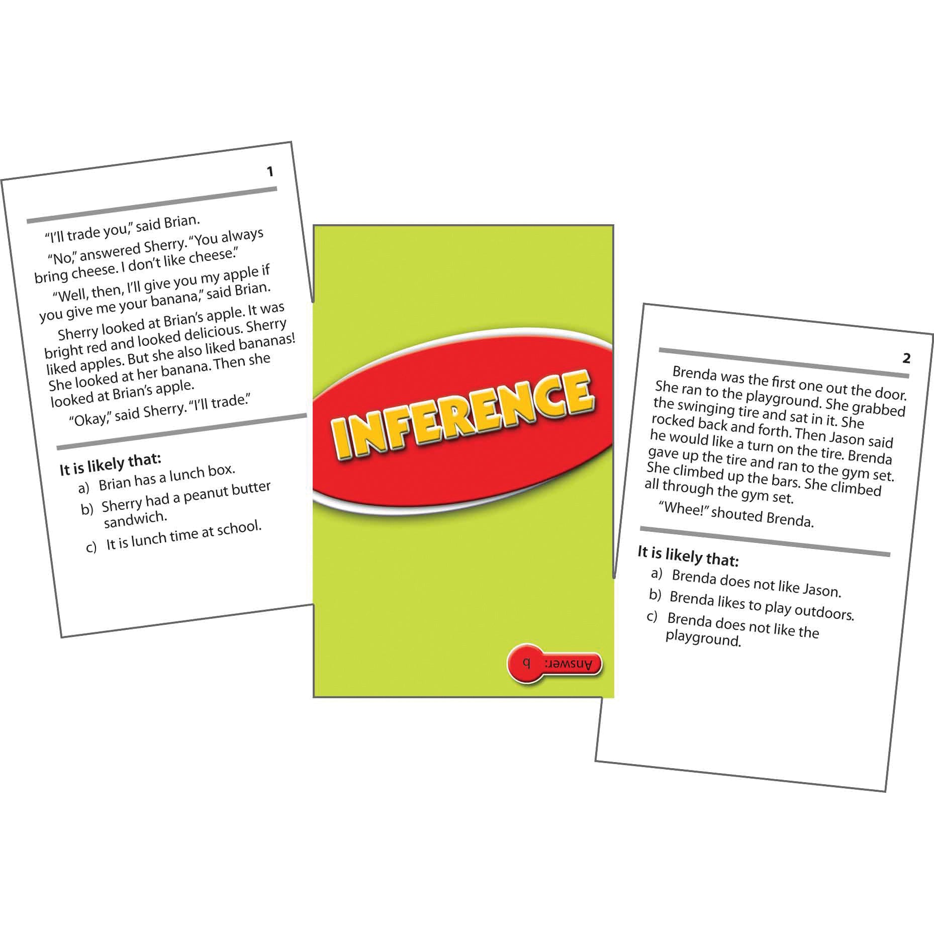 Inference Practice Cards, Levels 2.0-3.5