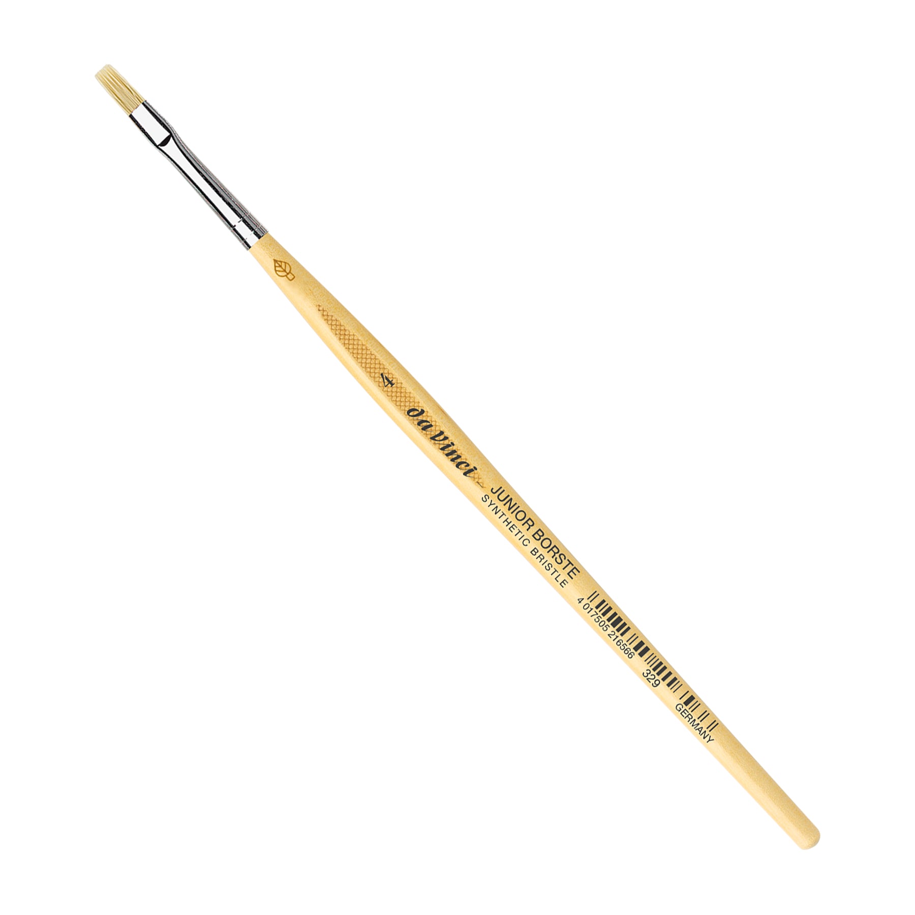 JUNIOR BORSTE Synthetic Student Brush, Synthetic, Tempera, Flat, Series 329, Size 4