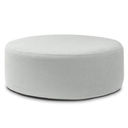 Jaxx Candler Round Couch Ottoman – Oversized Giant Coffee Table Ottoman - Versatile Firm Foam Construction - Kid Safe with Removable Cover, 44”, Luxe Boucle, Boucle Silver