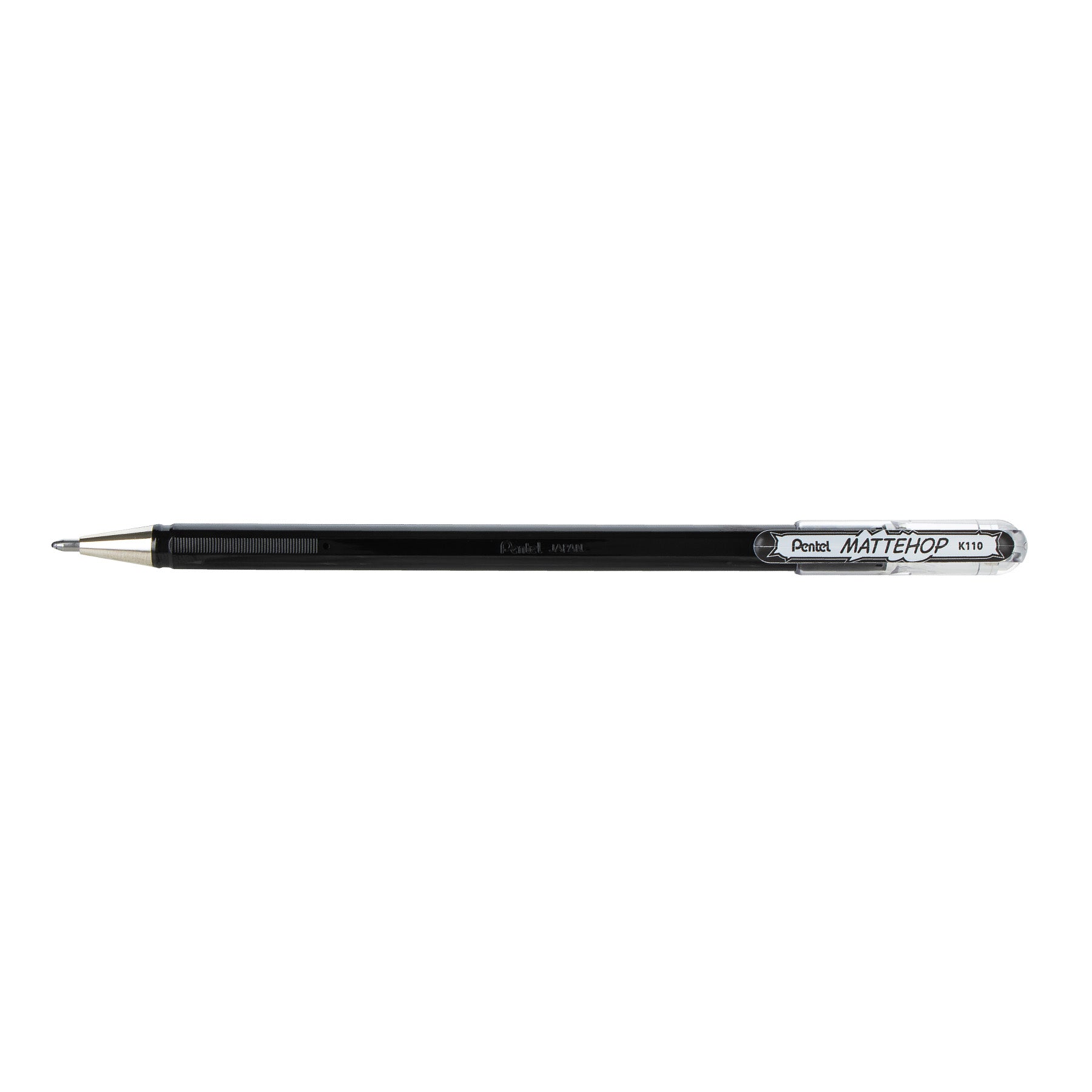 Hybrid MATTEHOP Gel Roller, 1.0mm, Matte Black Ink, Pack of 12