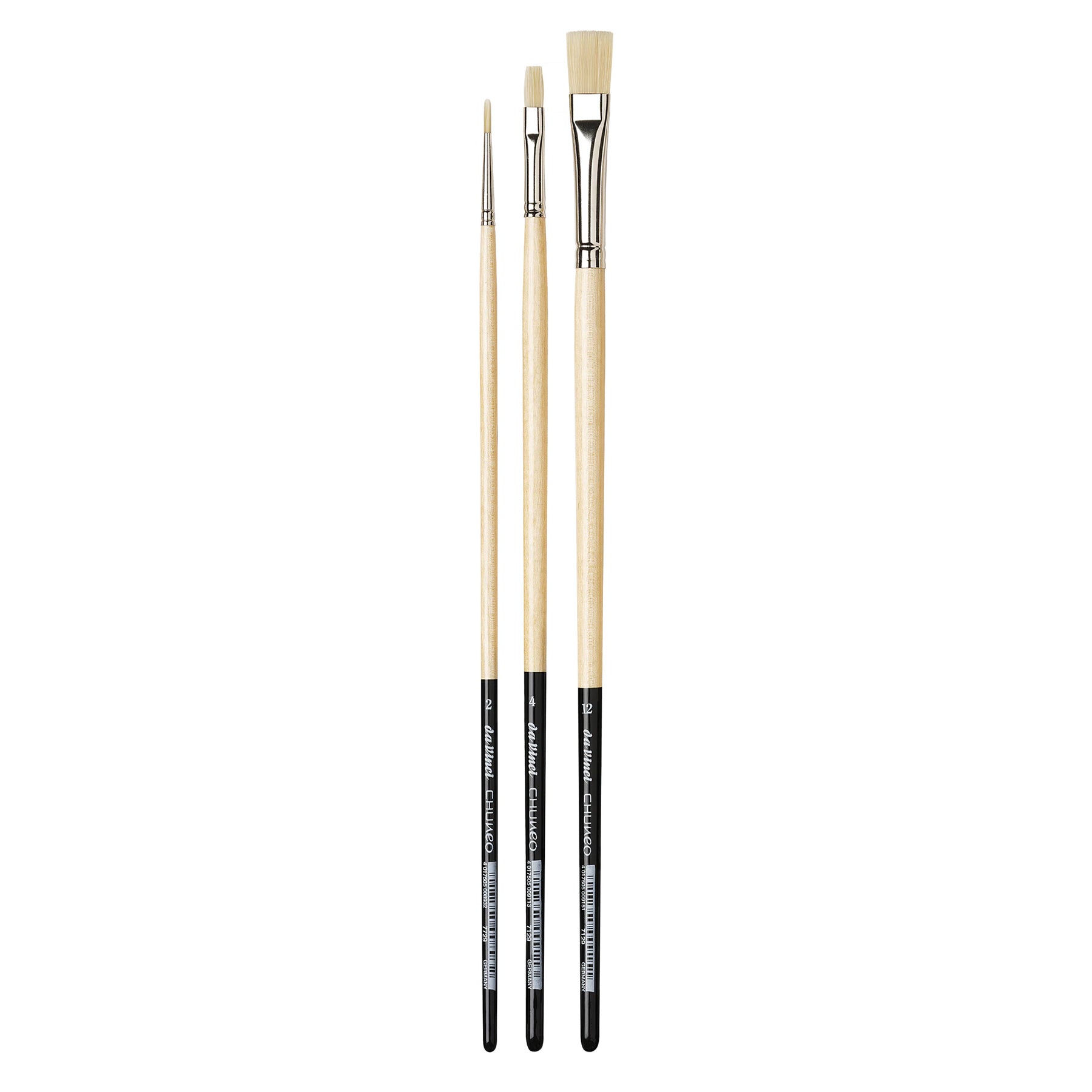 CHUNEO Synthetic Hog Bristle, Oil, 3-Brush Set