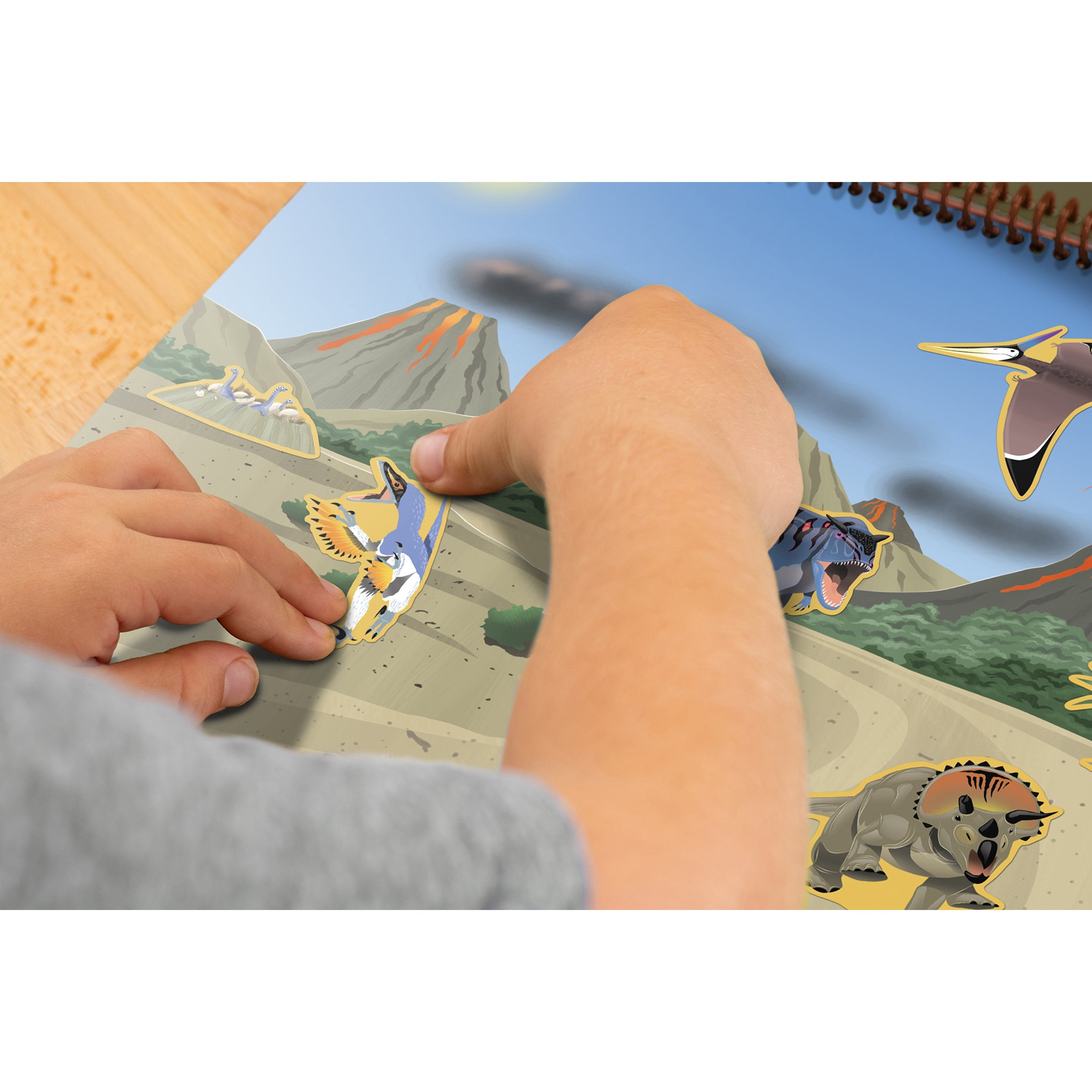 Dinosaurs and Prehistoric Animals Reusable Sticker Pad