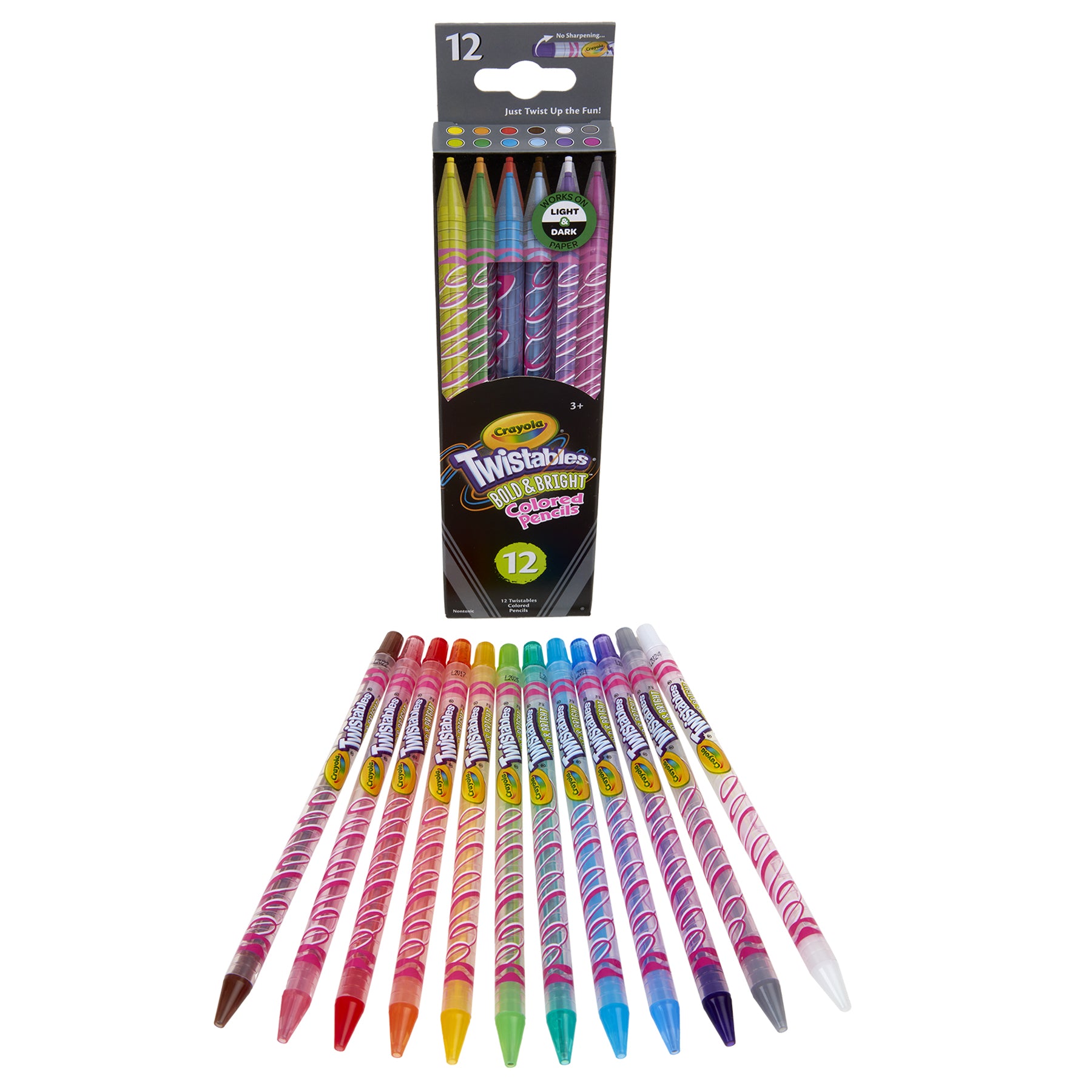 Bold & Bright Twistables Colored Pencils, 12 Count