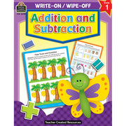 Write-On/Wipe-Off: Addition and Subtraction