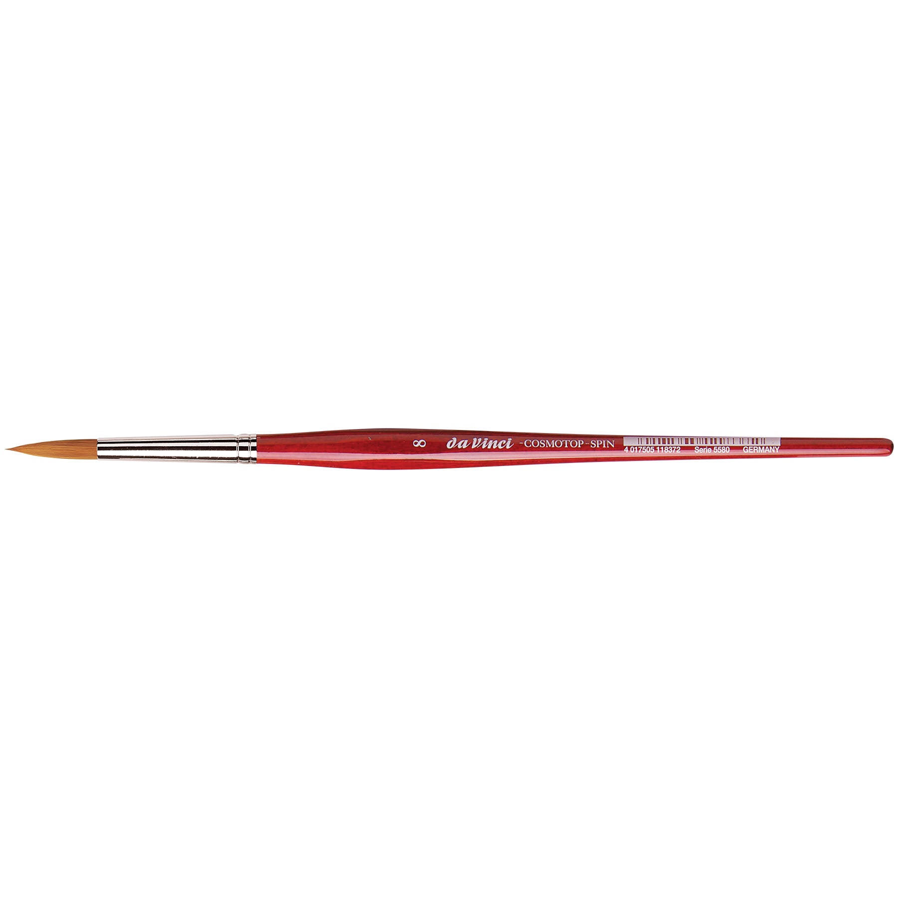 COSMOTOP-SPIN Silkpainting Brush, Synthetic, Watercolor, Round, Size 8