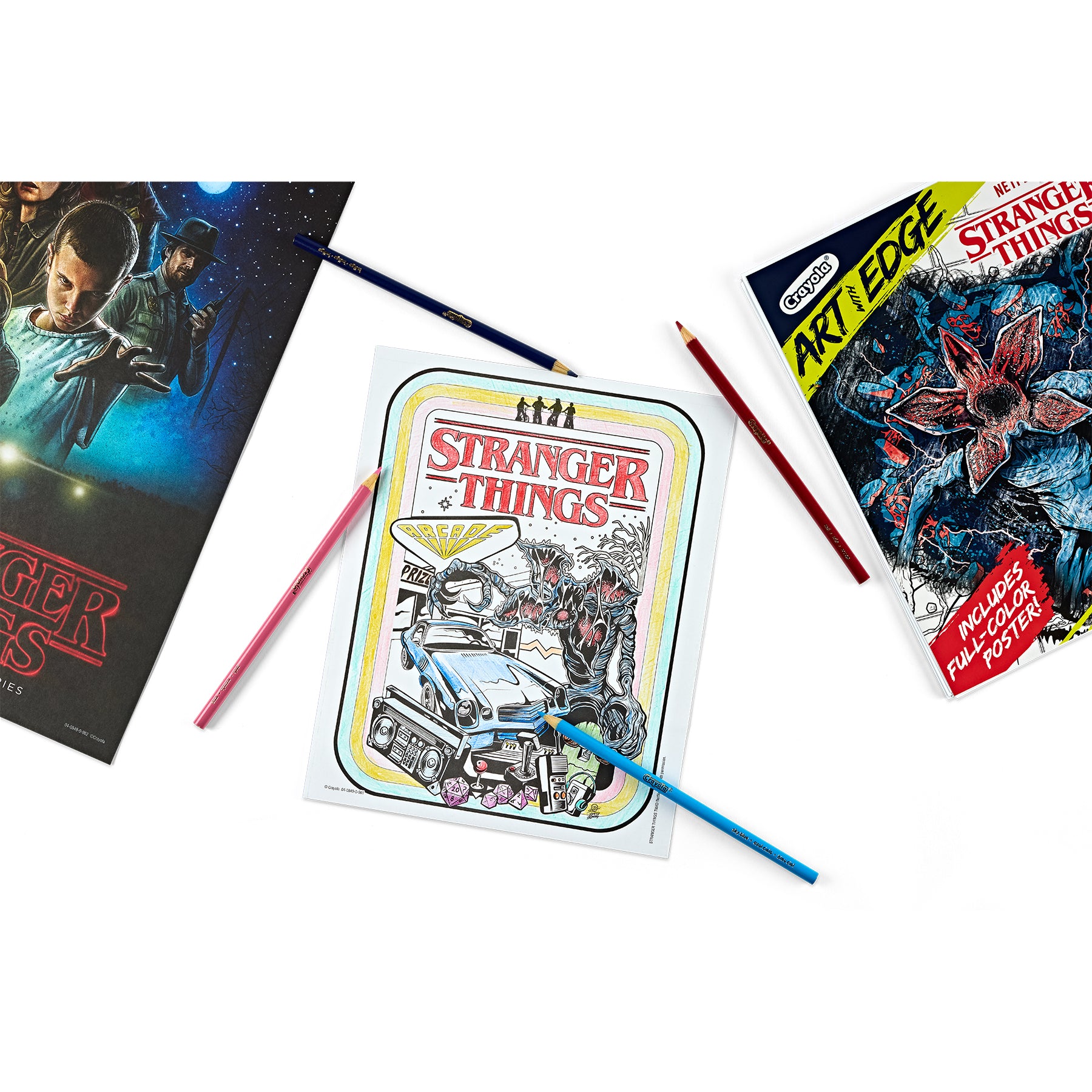 Art with Edge Stranger Things Coloring Book, 28 Coloring Pages
