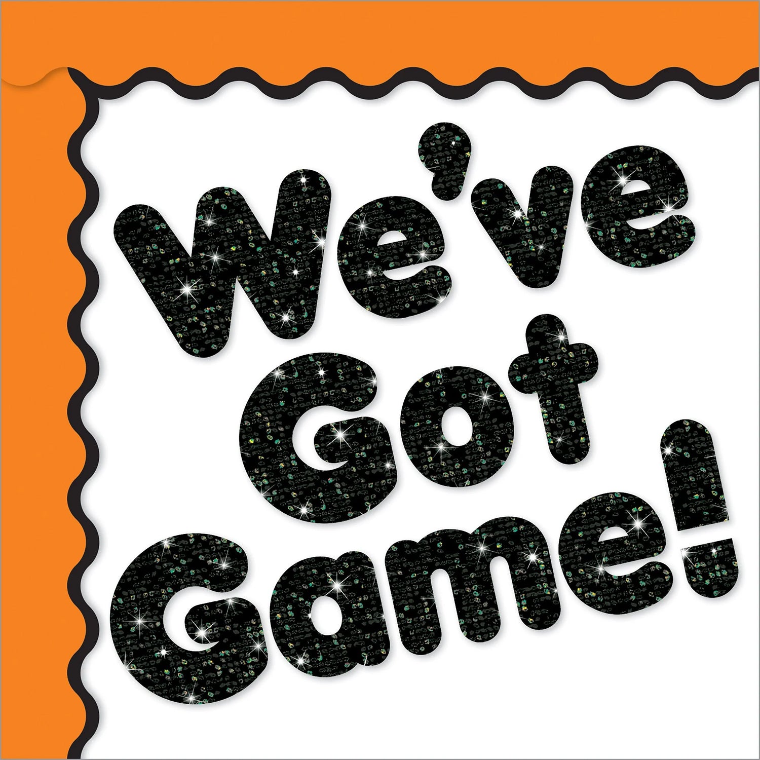 Black Sparkle 4" Casual Combo Ready Letters®