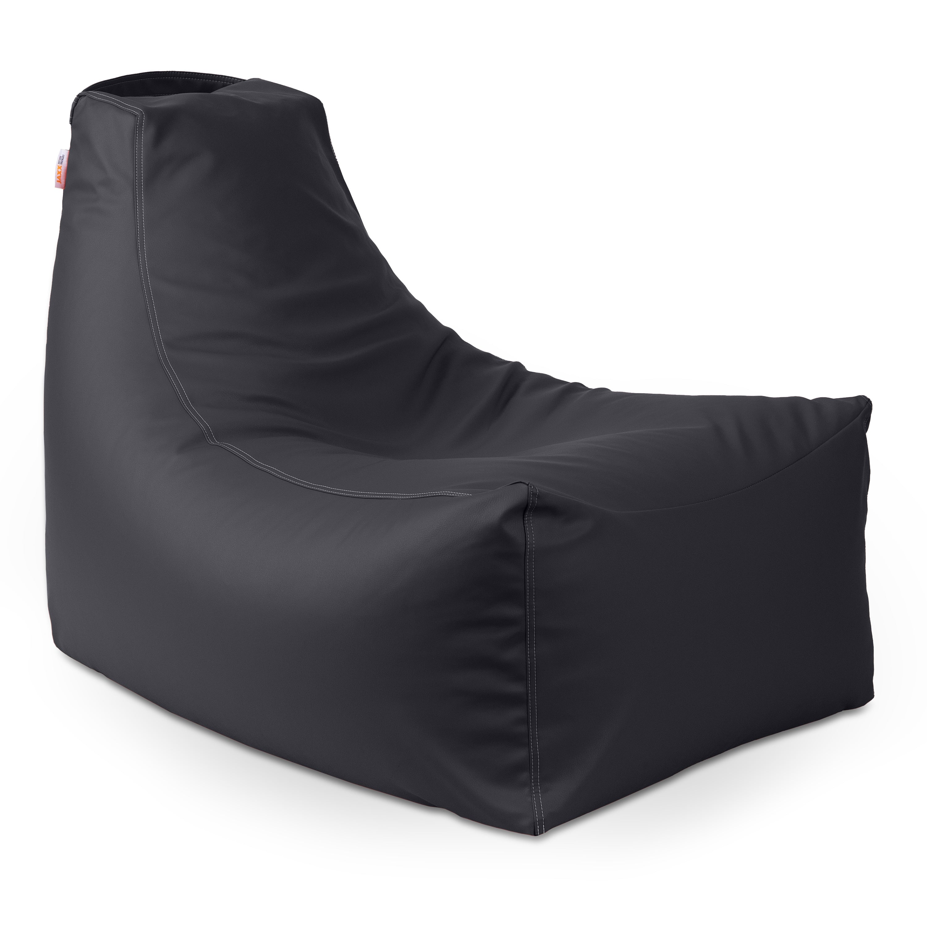 Jaxx Pezzi Premium Vinyl Classroom Bean Bag Chair, Black