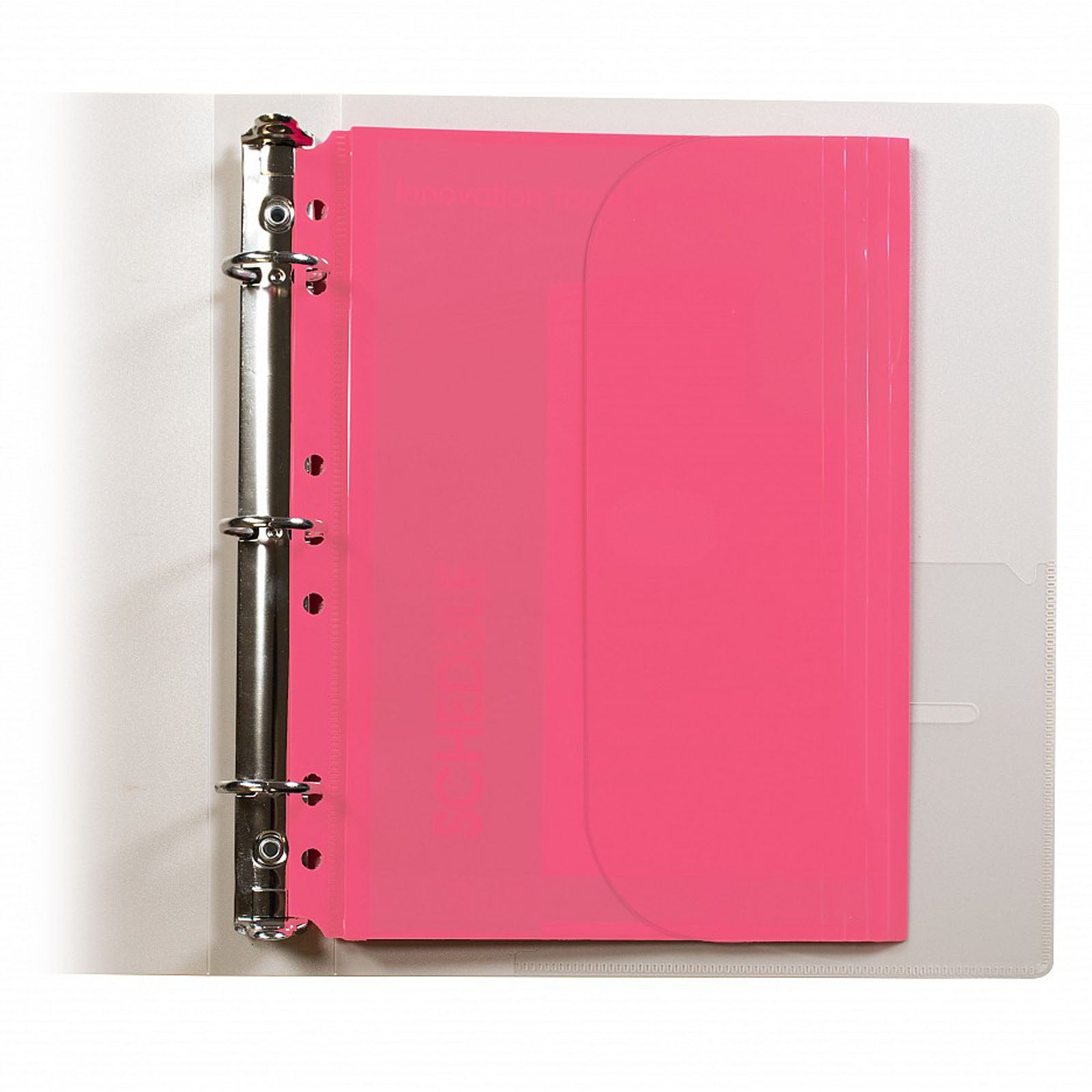 Mini Size Binder Pocket, Side Loading, Assorted, 1 Each