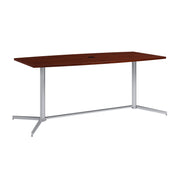 Bush Business Furniture 72-inch Office Conference Table with Metal Base in Hansen Cherry - 73.25" Width x 35.98" Depth x 30.28" Height