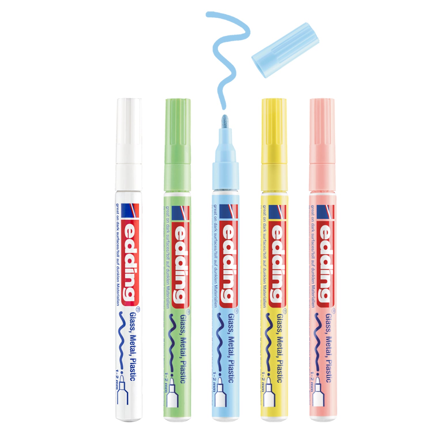 edding 751 Gloss Paint Marker - Set of 5 - Pastel