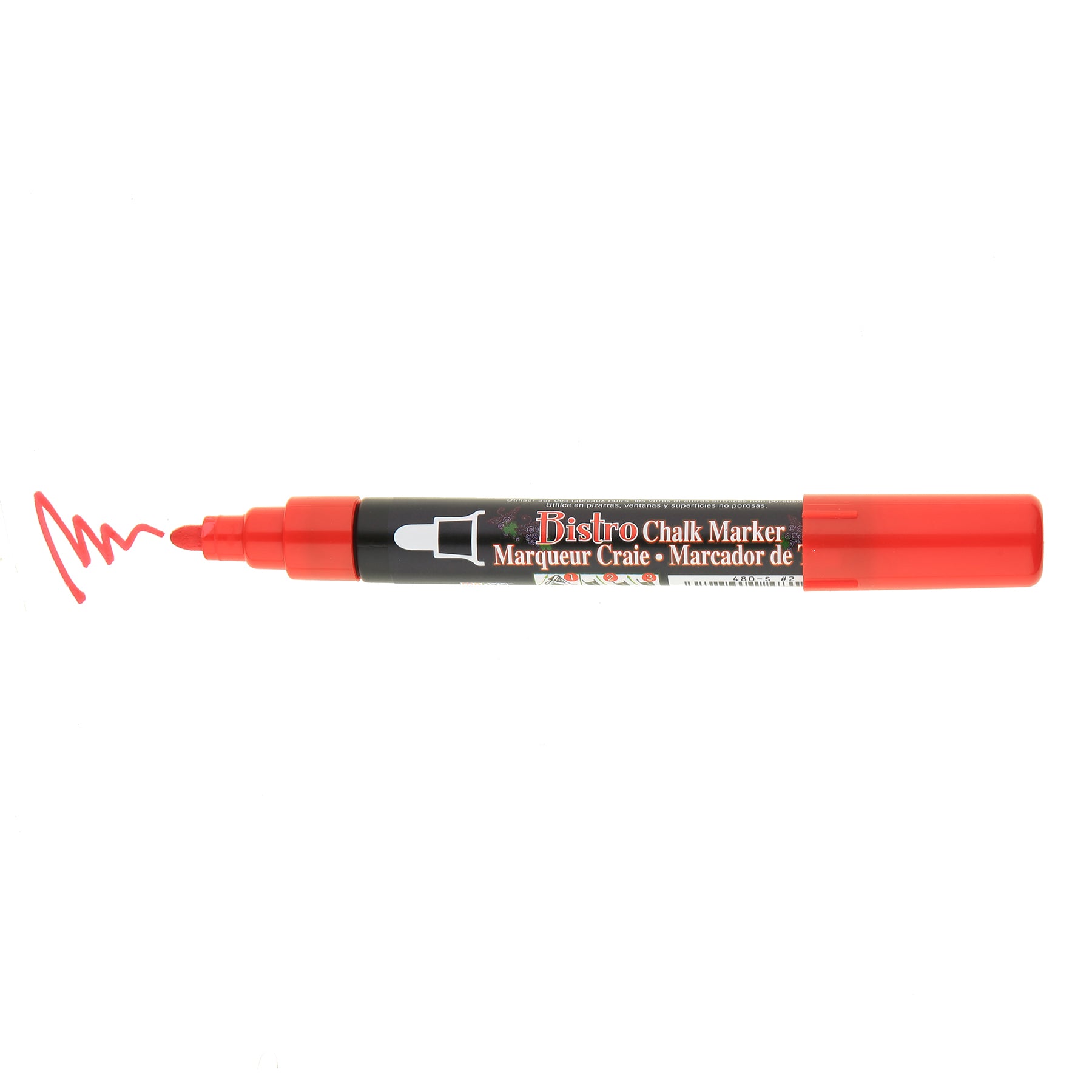 Bistro Chalk Marker Broad Tip, 480R-S, Red