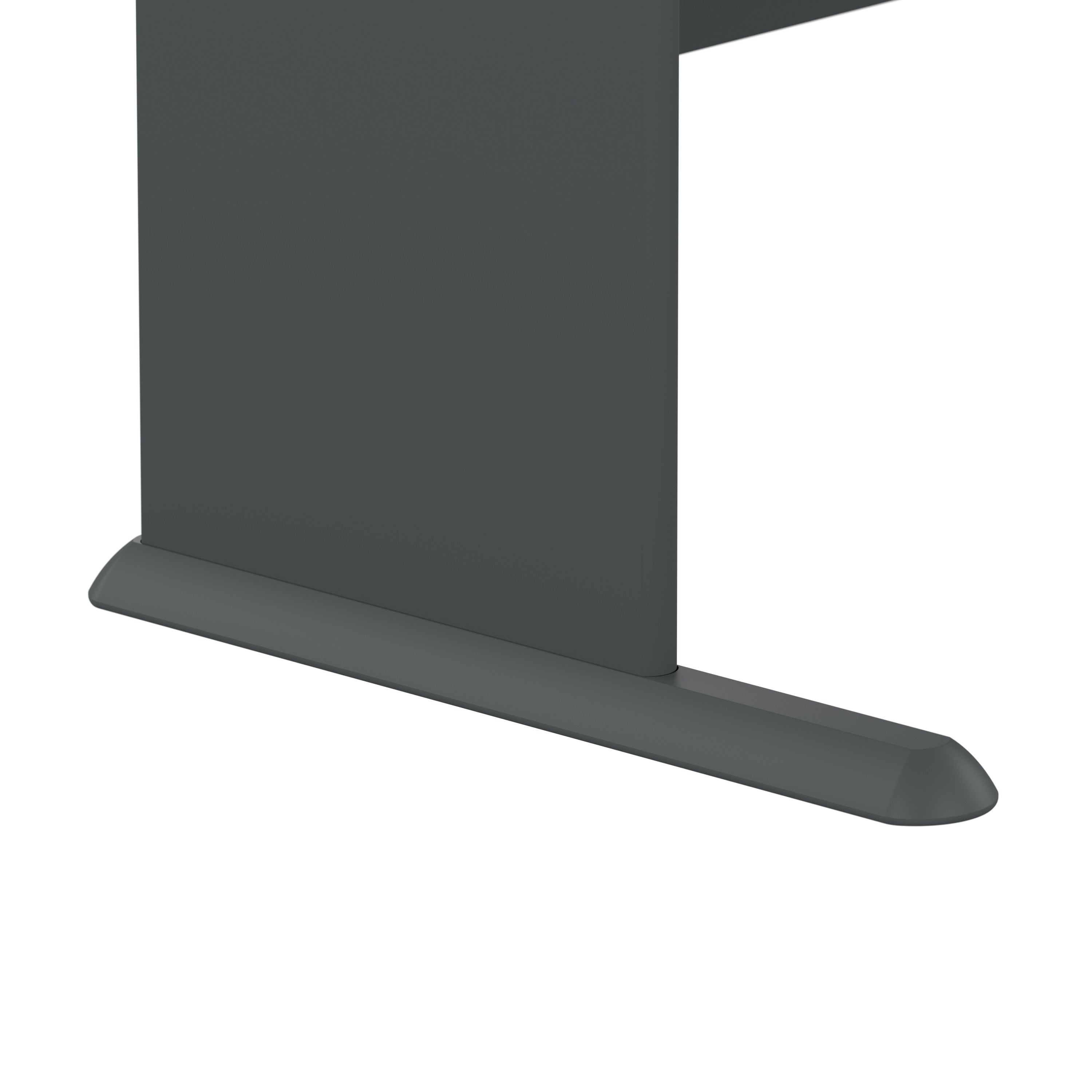 Bush Business Furniture Series A 36W Desk in Natural Cherry and Slate - 35.59" Width x 26.81" Depth x 29.66" Height
