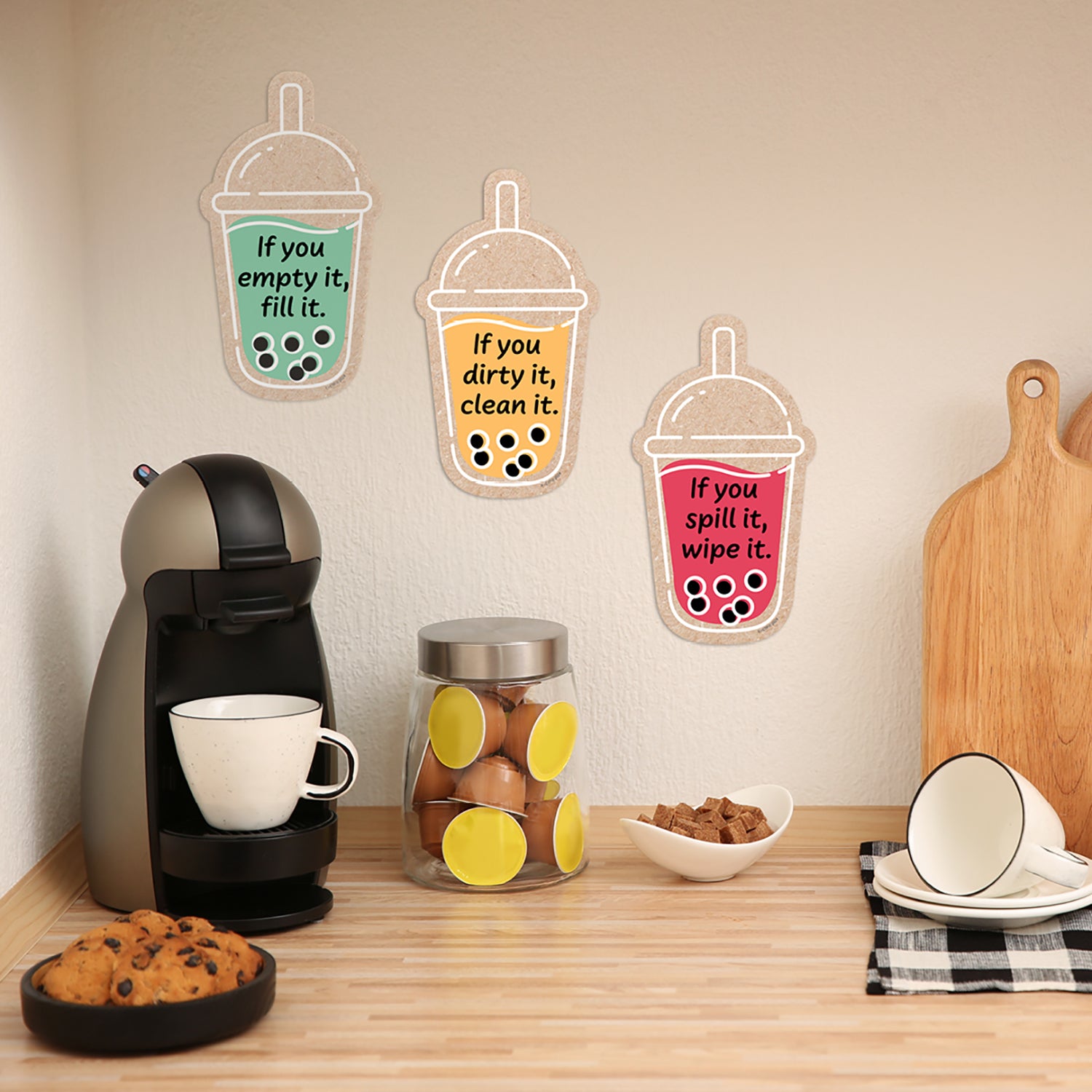 Krafty Pop! Boba Cups 6" Designer Cut-Outs, Pack of 36