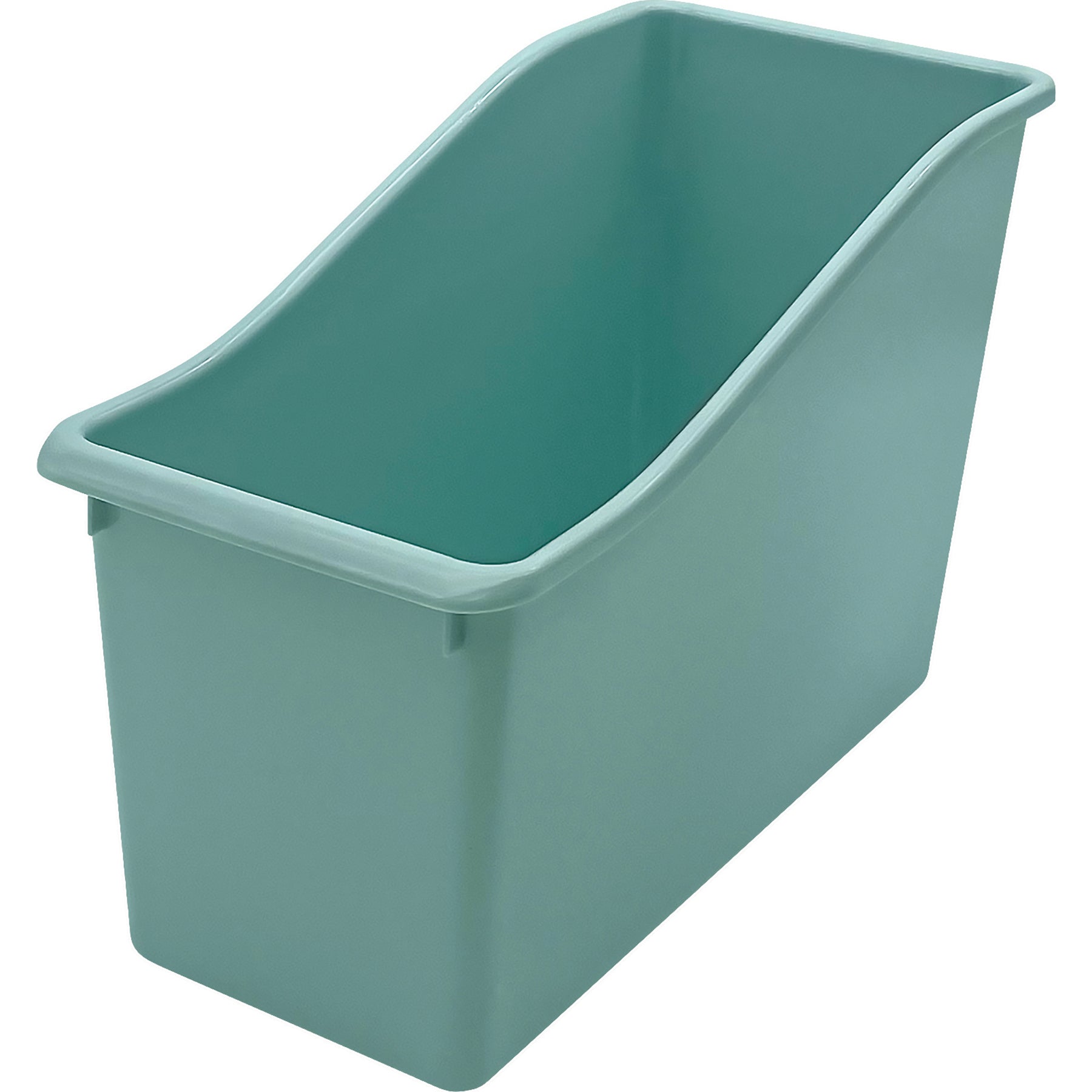 Plastic Book Bin, Calming Blue