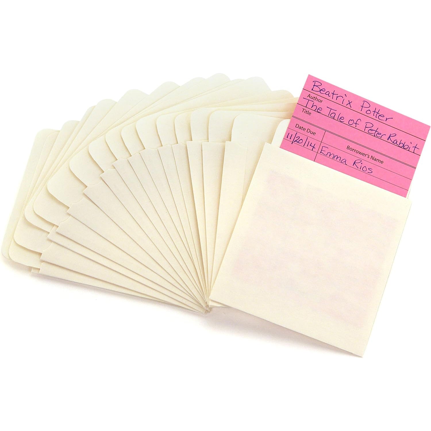Bright Pressure Sensitive Pockets, 3.5"x5" , 40 Manila
