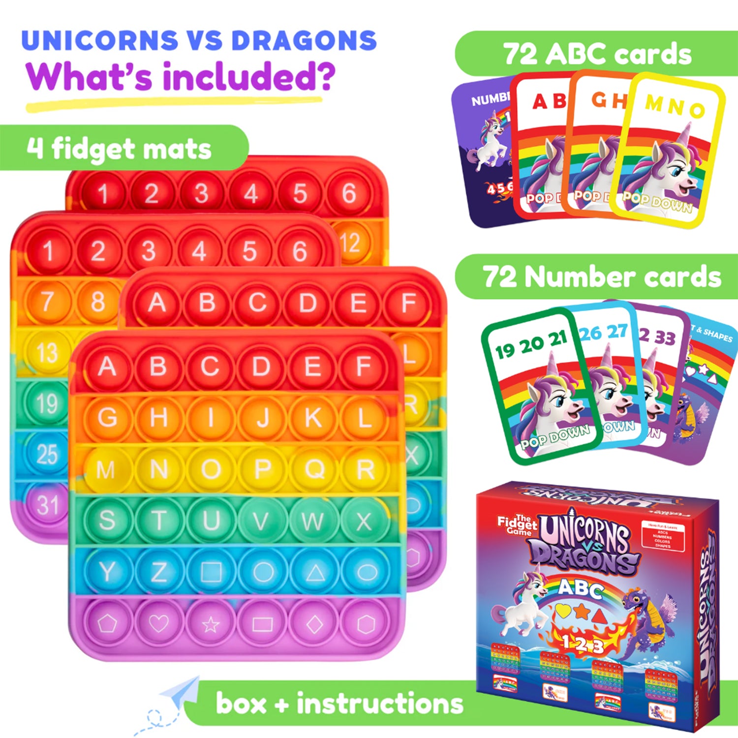 Unicorns vs Dragons Educational Game