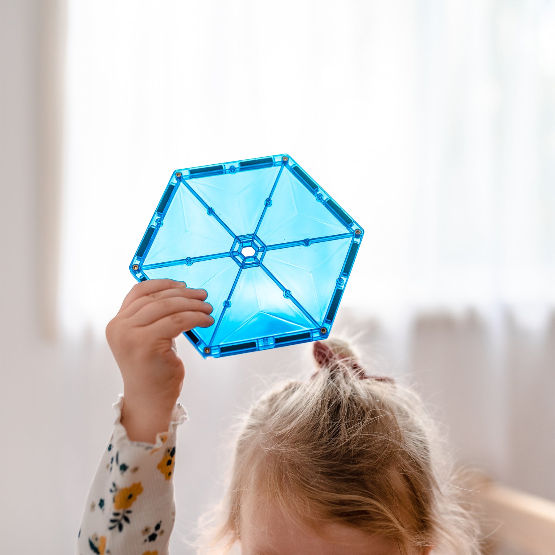 Magnetic Tiles Rainbow Geometry Pack, 30 Pieces