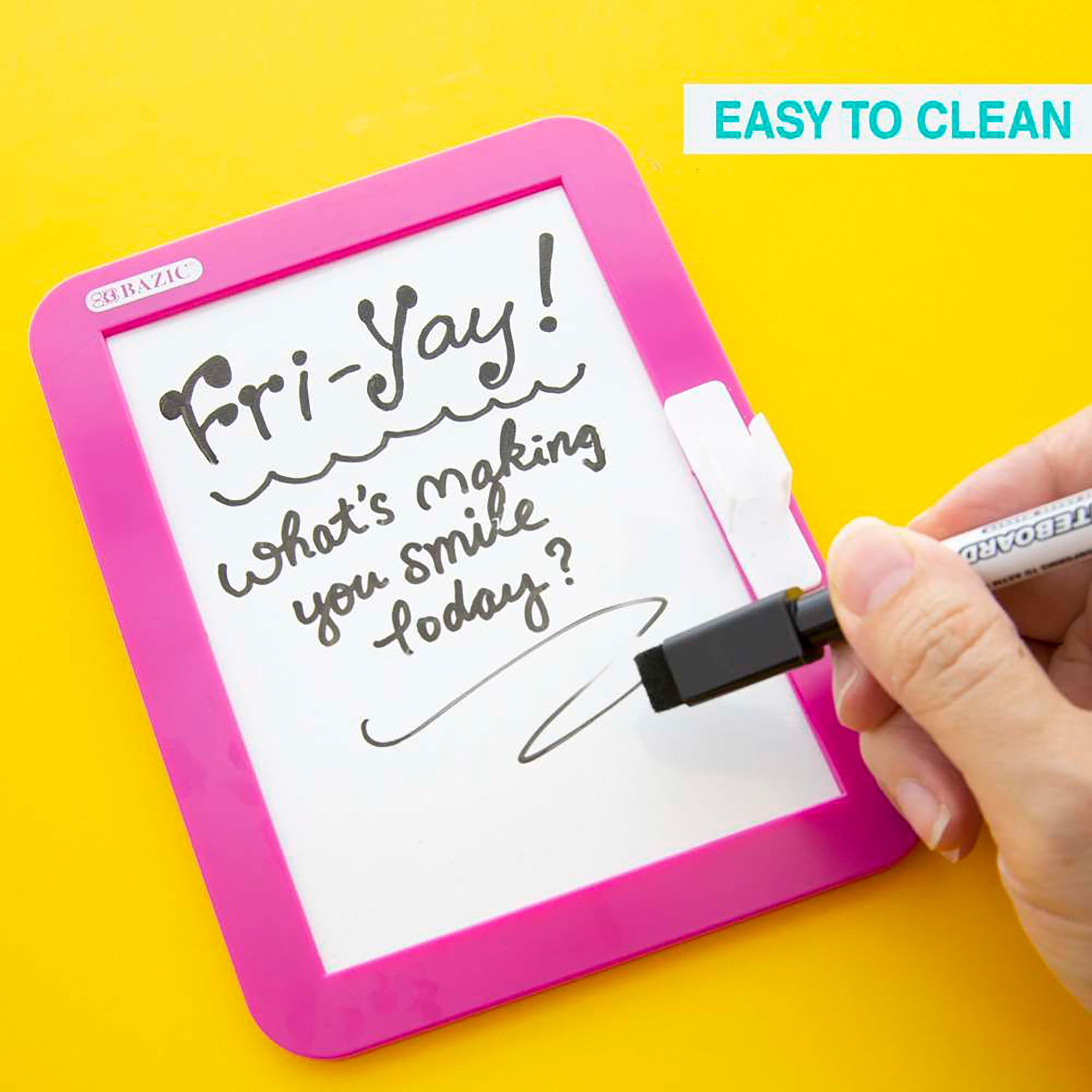 Magnetic Locker Dry Erase Board with Marker, 5" x 7", Assorted