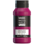 LQ BASICS Acrylic Fluid 118ml Bottle -  Quinacridone Magenta