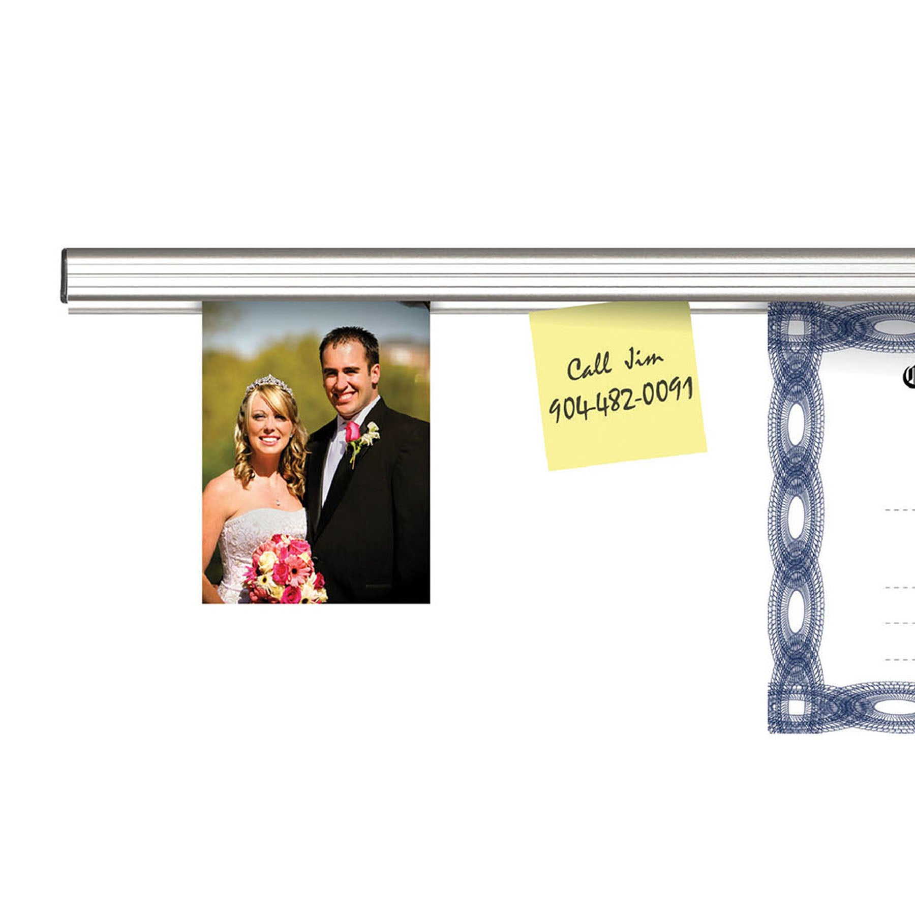 Display Rail, 9 Inch, Satin, Medium Size