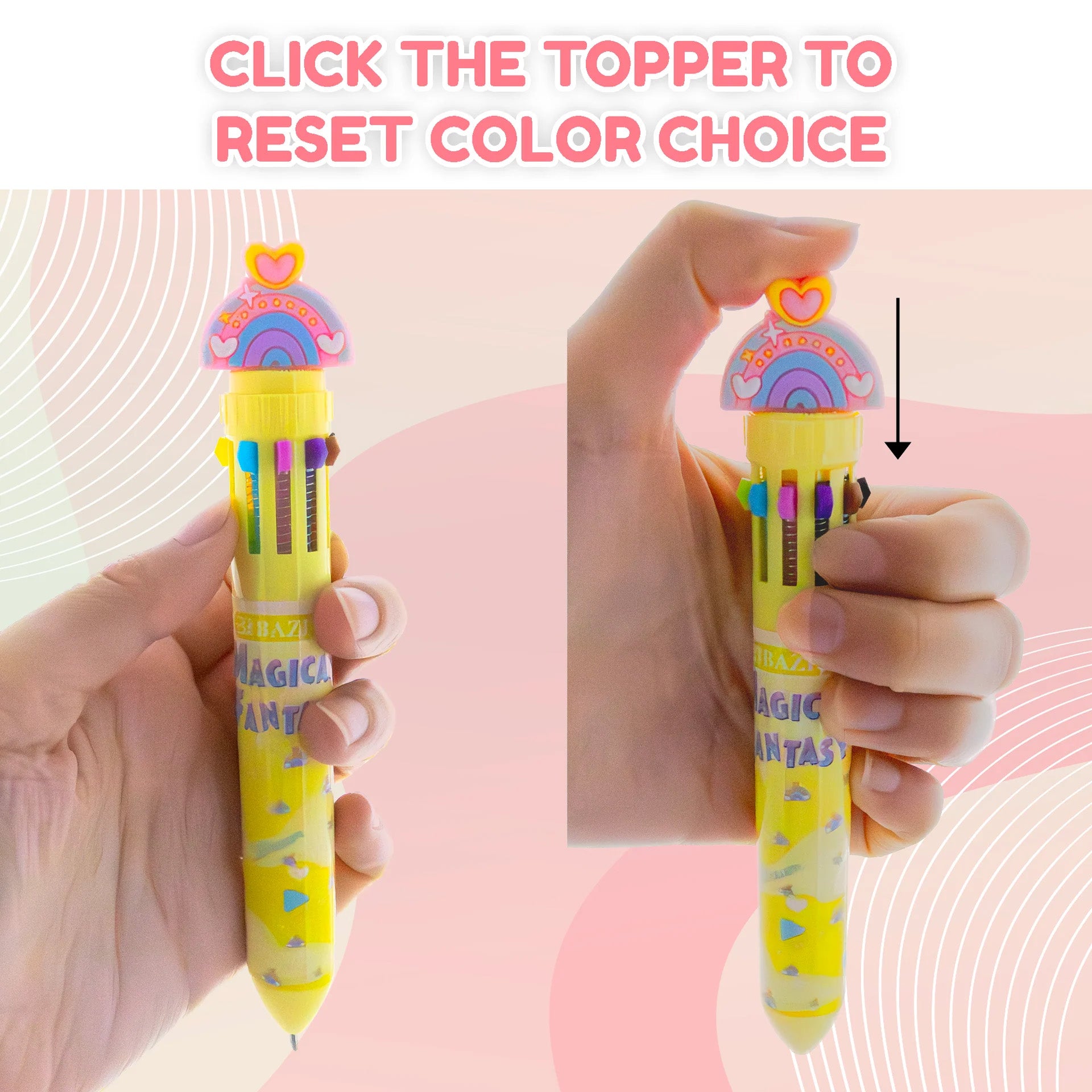Magical Fantasy Series 10-Color Pen, Assorted Designs